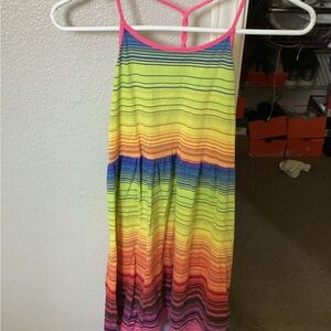Colorful Striped Sleeveless Dress